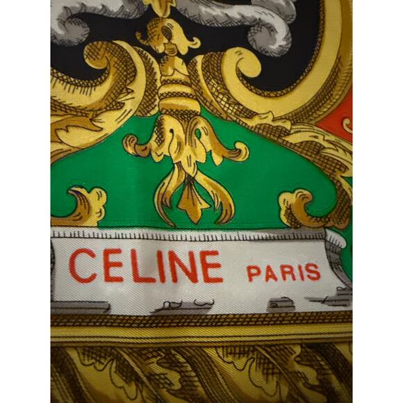 Vintage Celine Arc de Triomphe Silk Scarf - Picture 1 of 5